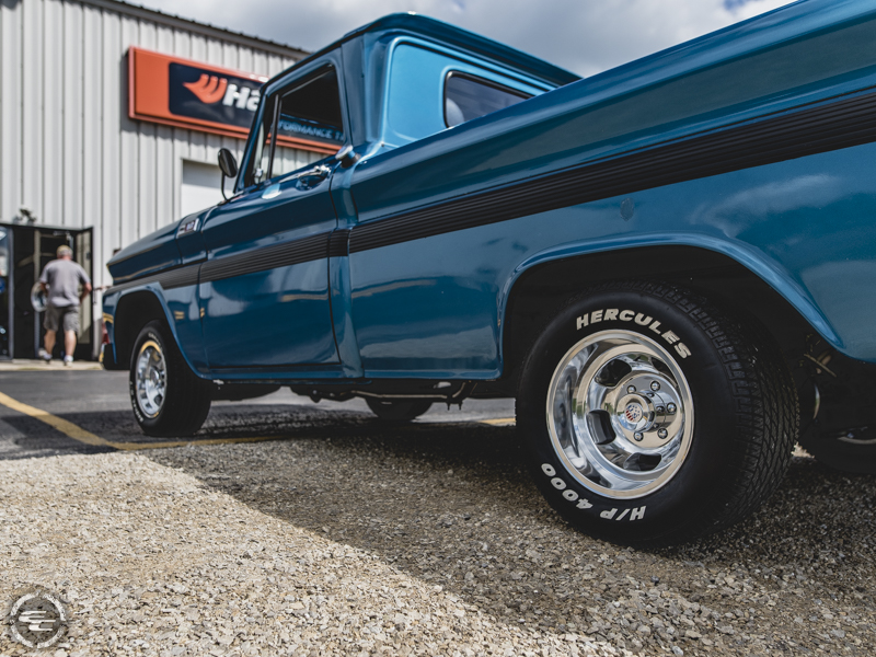 1965 Chevrolet C10 Pickup With Staggered Us Mag Indy 15x8  12 Offset 15x10  50 Offset Cooper Cobra Radial Gt 235 60r15 And295 50r15 Tire 