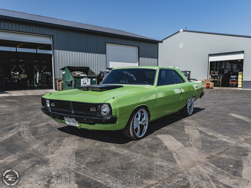 1972 Dodge Dart Staggered Ridler Wheels 215/35ZR18 Nitto Tires