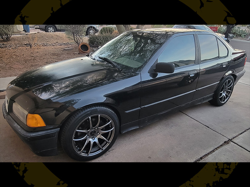 1992 BMW 325i - 17x8 Vors Wheels 225/45R17 Continental Tires