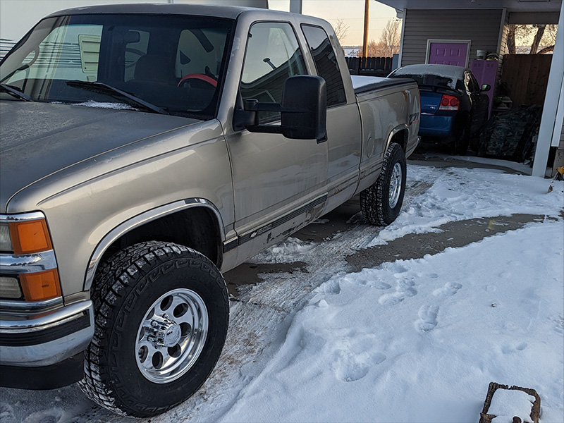 1998 Chevrolet K1500 - 16x8 Ion Alloy Wheels 265/75R16 Ironman Tires