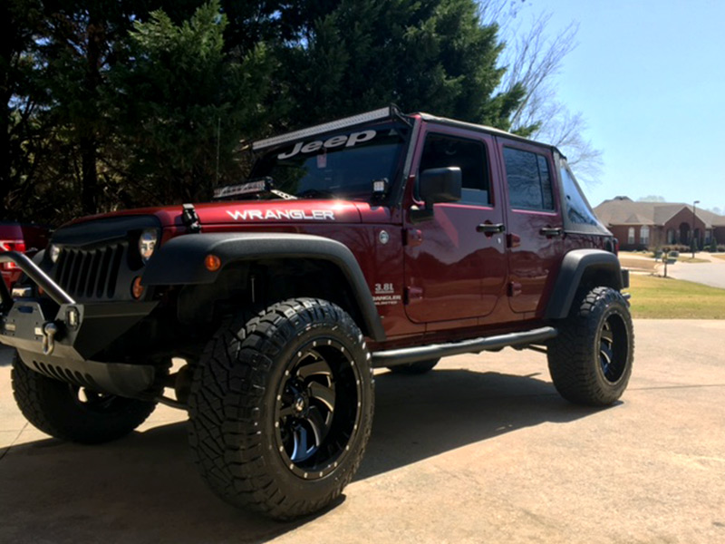 Lift Kit Fuel Offroad Cleaver 20x12 44 Offset 20 By 12 Inch Wide Wheels Nit...