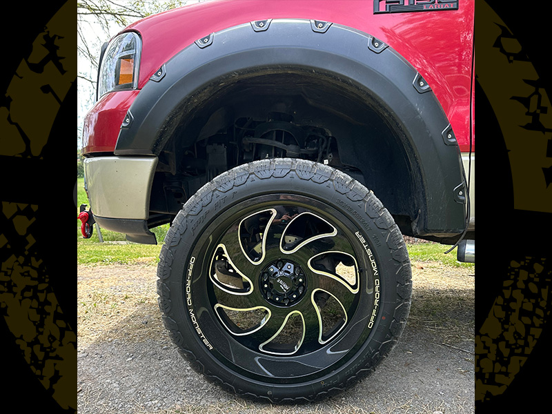 Amp Rims 2007 Ford F-150 - 24x12 Off-Road Monster Wheels LT35x12.50R24 AMP Tires