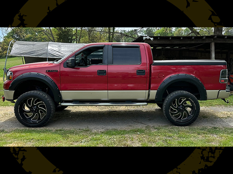 2007 Ford F150 24x12 OffRoad Monster Wheels LT35x12.50R24 AMP Tires