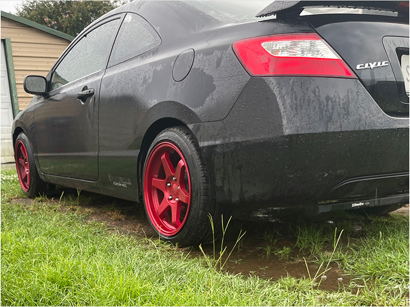 2007 Honda Civic - 17x9 9Six9 Wheels 215/45ZR17 Ironman Tires