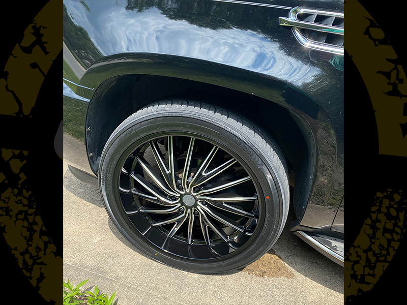 2008 Cadillac Escalade 24x9.5 Elure Wheels 295/35R24 Advanta Tires