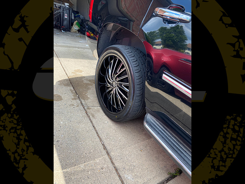 2008 Cadillac Escalade 24x9.5 Elure Wheels 295/35R24 Advanta Tires