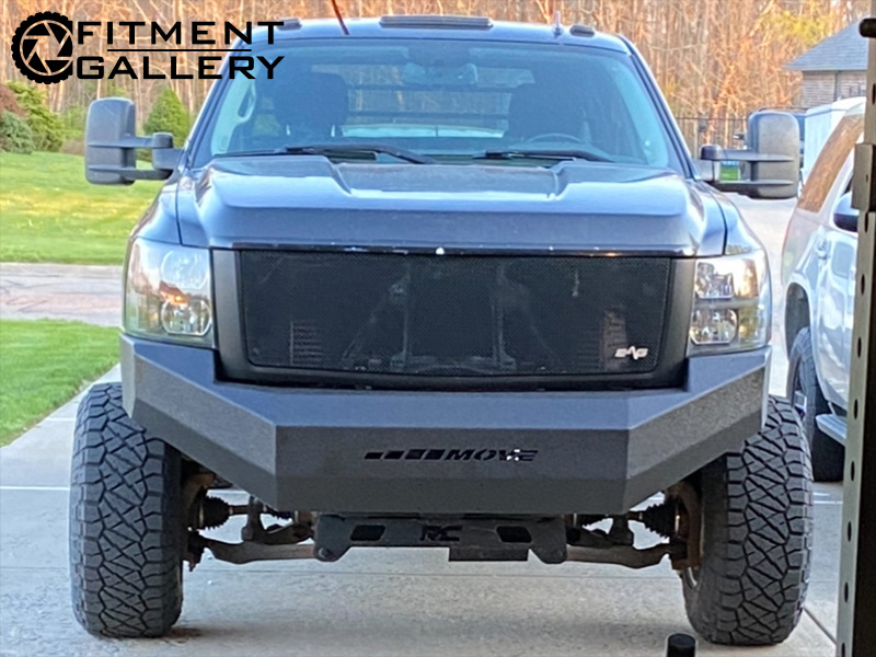 2009 Chevy Silverado 2500hd Lt Pacer Lt 16x10  32 Offset Nitto Ridge Grappler 305 70r16 6 Inch Rough Country Suspension Lift 