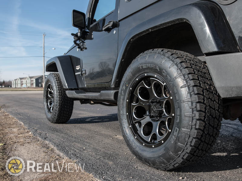 2010 Jeep Wrangler With 3 Inch Lift Kit Mamba M17 589b 18x9 18 By 9 Inch Wide Wheel  06 Offset Nitto Terra Grappler G2 275 65r18 Tire 0