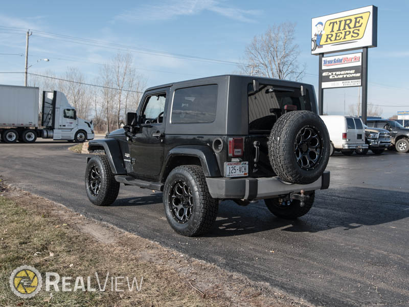 2010 Jeep Wrangler With 3 Inch Lift Kit Mamba M17 589b 18x9 18 By 9 Inch Wide Wheel  06 Offset Nitto Terra Grappler G2 275 65r18 Tire 