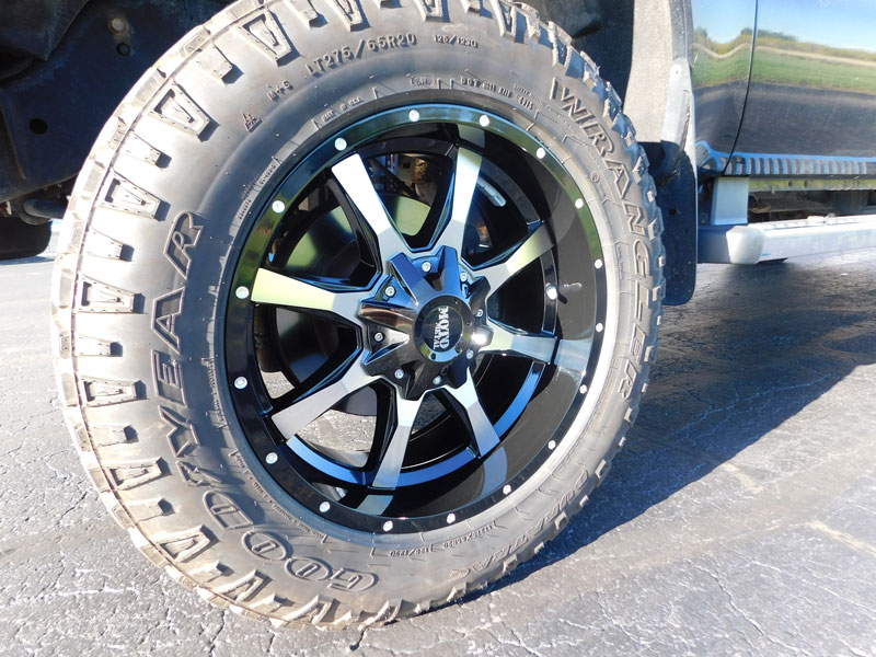2011 Ford F-250 Super Duty - 20x9 Moto Metal Wheels 275/65R20 Goodyear Tires  Rough Country 3-inch Suspension Lift Kit