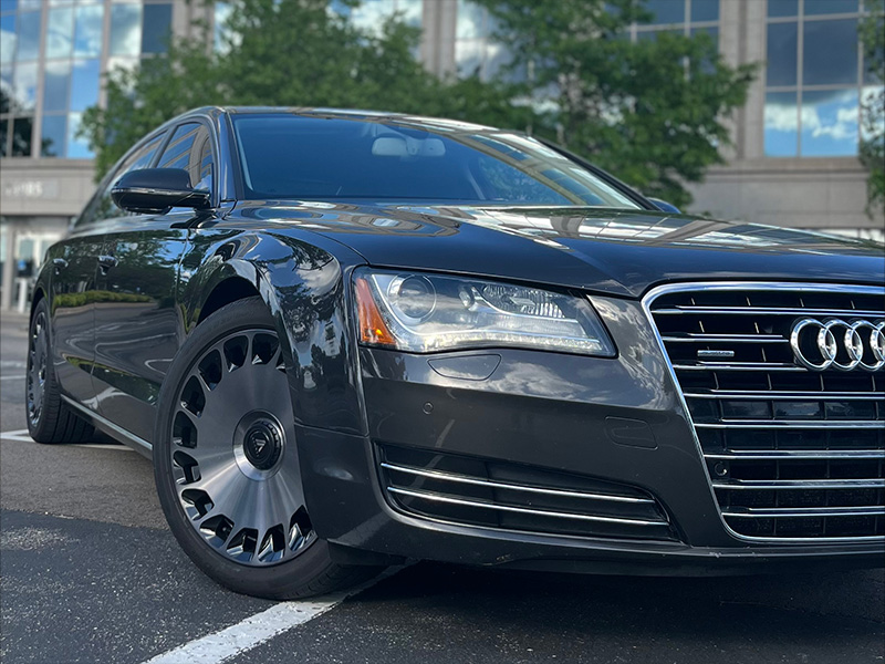 2012 Audi A8 Quattro - 20x9 Asanti Black Label Wheels