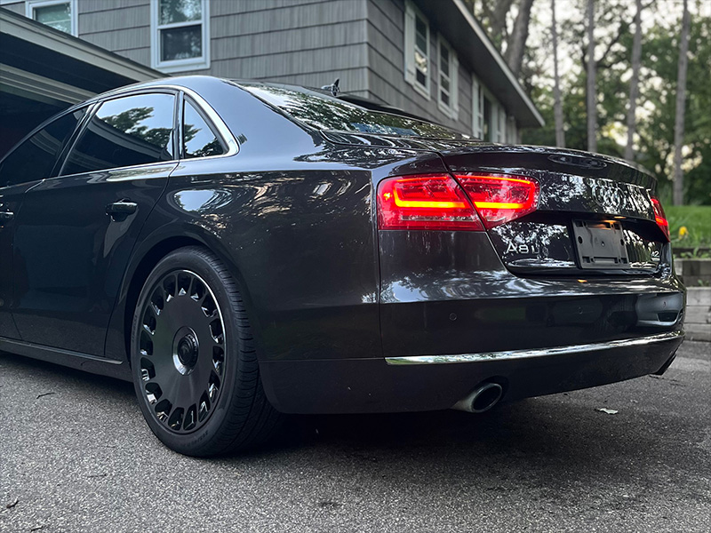 2012 Audi A8 Quattro - 20x9 Asanti Black Label Wheels