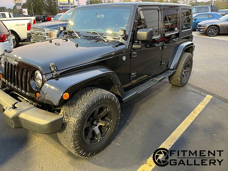 2012 Jeep Wrangler - 18x9 Fuel Offroad Wheels 305/60R18 Nitto Tires
