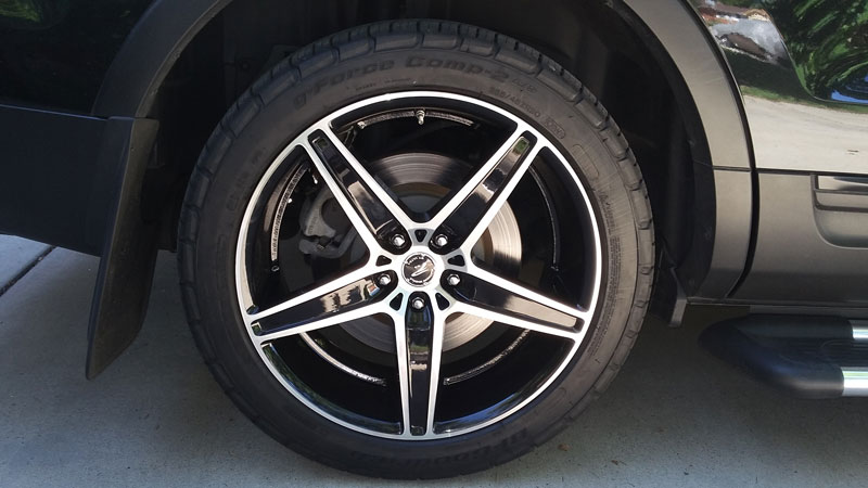 2013 Ford Explorer 20x8.5 Platinum BFGoodrich 255/45ZR20