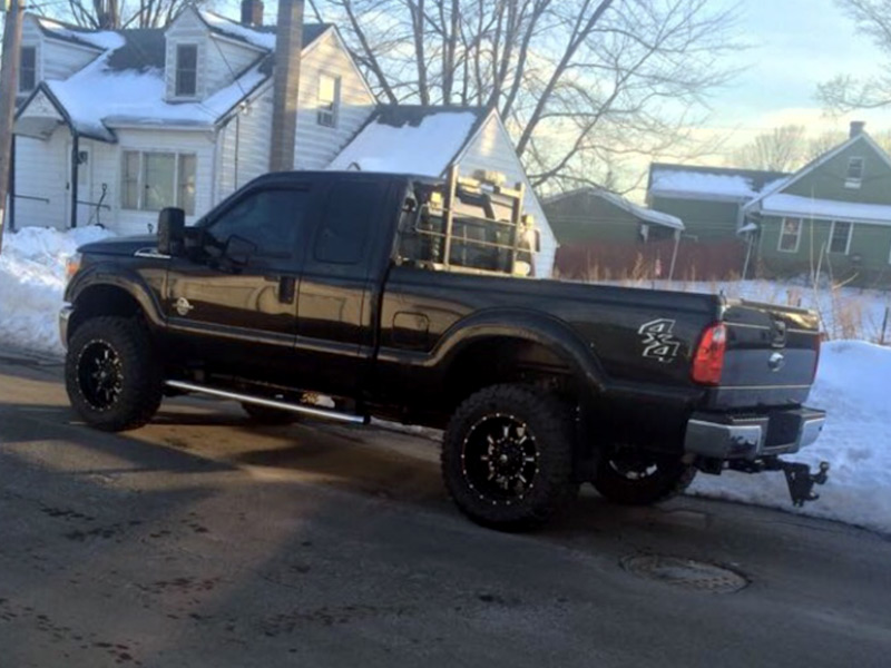 2013 Ford F250 Super Duty 20x10 Fuel Offroad Wheels 35x12.5R20 Toyo Tires 2inch leveling