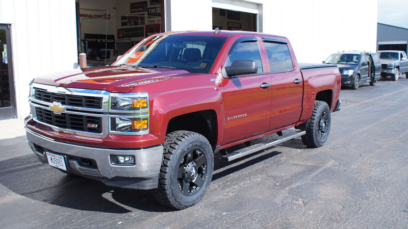 2014 Chevrolet Silverado 1500 With 3 Inch Lift Xd Series Rockstar 18x9 18 By 9 +00 Offset Wheels Toyo Open Country Rt 285 65 18 Tires 