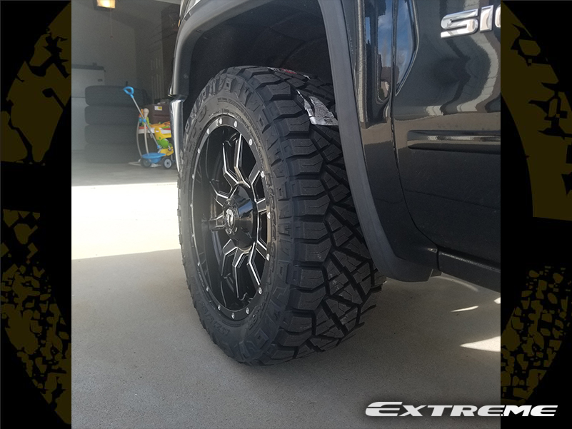 2014 GMC Sierra 1500 - 20x9 Fuel Offroad Wheels 275/55R20 Nitto Tires