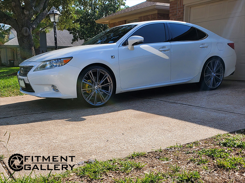 2014 Lexus ES350 22x9 Asanti Black Label Wheels 235/30R22 Nexen Tires