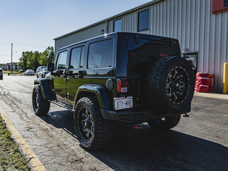 2015 Jeep Wrangler Fuel Offroad Lethal 20x9 +01 Offset 20 By 9 Inch Wide Wheel Toyo Open Country Rt 305 55r20 Tire 