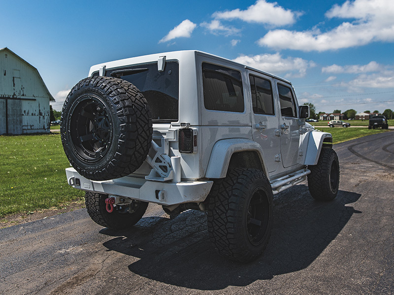 2015 Jeep Wrangler Rubicon With 4 Inch Lift Kit Xd Series Rockstar Iii 20x12  44 Offset 20 By 12 Inch Wide Wheel Nitto Ridge Grappler 35x12 50r20 Tires 