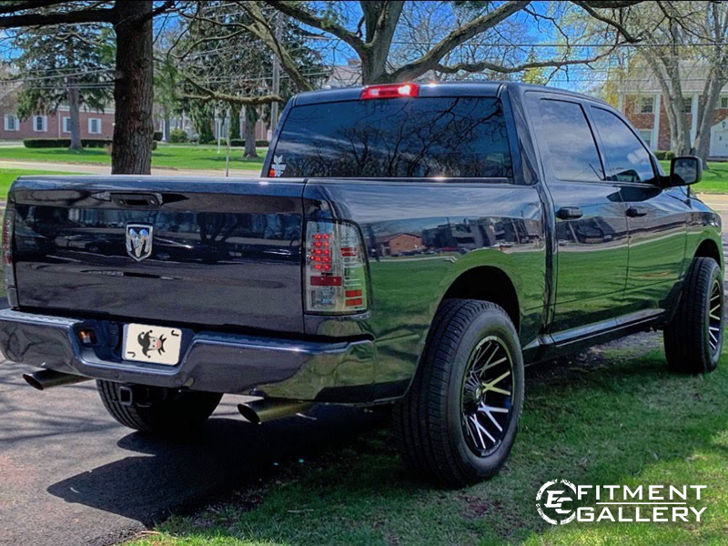 2015 Ram 1500 - 20x10 Dropstars Wheels 295/65R20 Michelin Tires BDS 2 ...