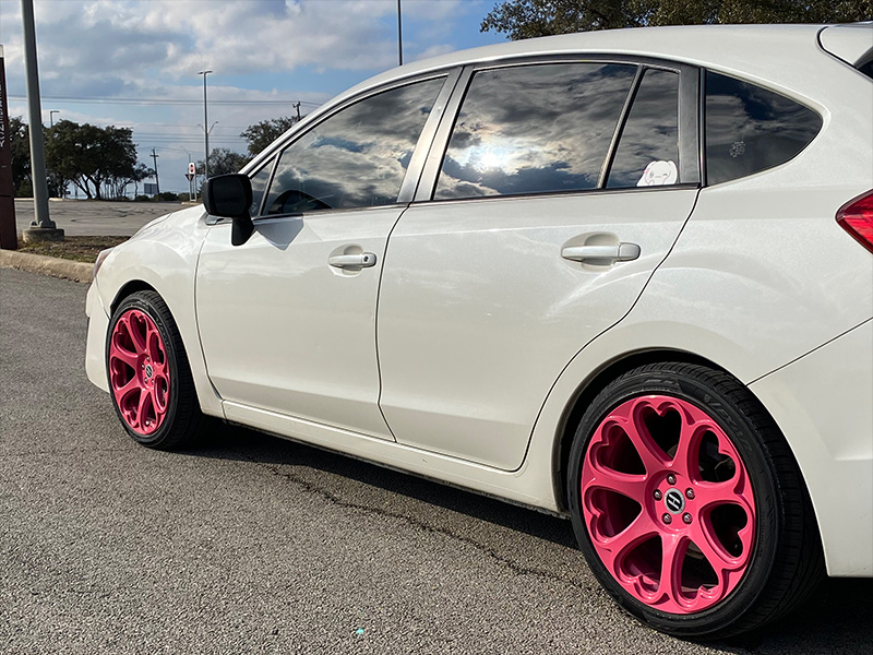 2015 Subaru Impreza - 18x8.5 Heritage Wheels 235/40ZR18 Lexani Tires