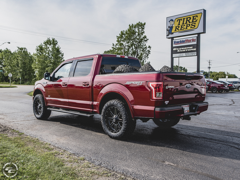2016 Ford F 150 With Leveling Kit Fuel Offroad Maverick D538 20x9 +14 Offset 20 By 9 Inch Wide Wheel Nitto Ridge Grappler 295 60r20 Tire 