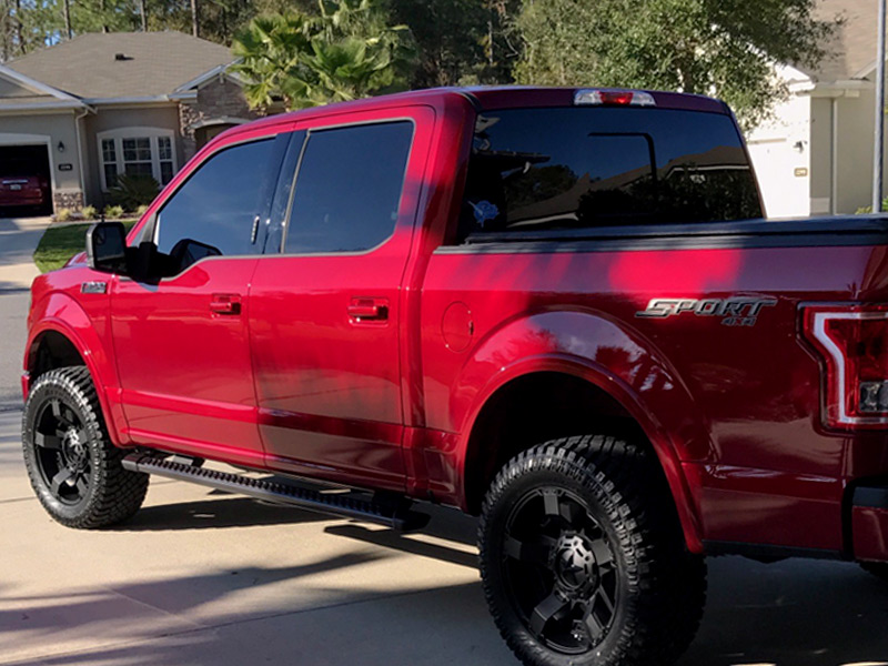 2016 Ford F150 With 2 Inch Leveling Strut Extensions Xd Series Rockstar Ii 20x9  12 Offset 20 By 9 Inch Wide Wheels Atturo Trail Blade Xt 33x12 5r20 Tires 
