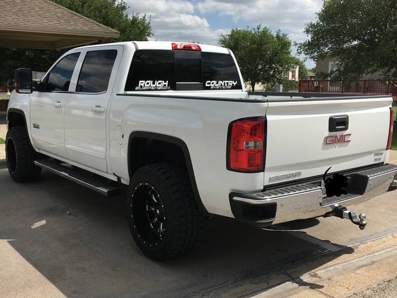2016 Gmc Sierra 1500 With 3 Inch Lift Kit Fuel Offroad Throttle Deep 20x12  44 Offset 20 By 12 Inch Wide Wheel Federal Couragia Mt 33x12 5r20 Tire 