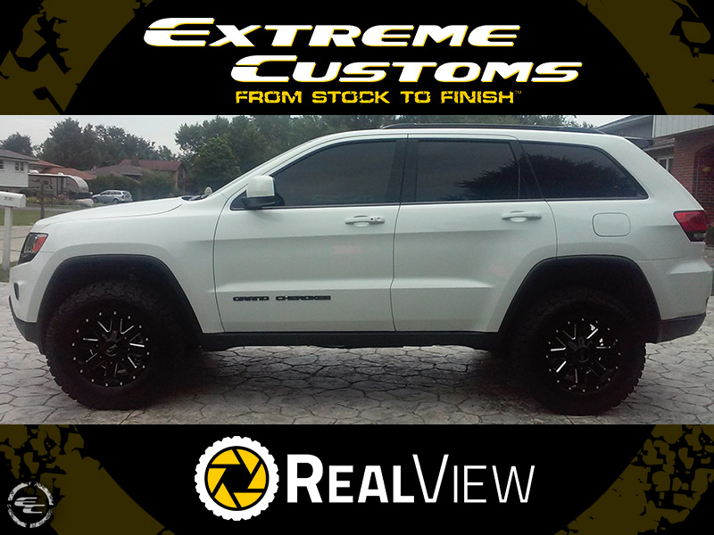 2016 Jeep Grand Cherokee With 2 5 Inch Rocky Road Lift Kit Ion Alloy Style 141m 17x9 +18 Offset 17 By 9 Inch Wide Wheel Bfgoodrich All Terrain Ta Ko2 275 70r17 Tire 