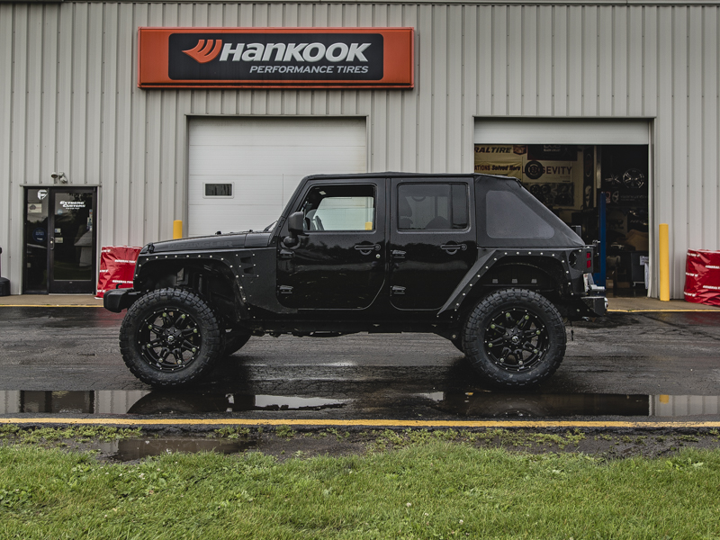 2016 Jeep Wrangler With 4 Inch Lift Kit Fuel Offroad Hostage 20x10  12 Offset 20 By 10 Inch Wide Wheel Nitto Ridge Grappler 35x13 5r20 Tire 