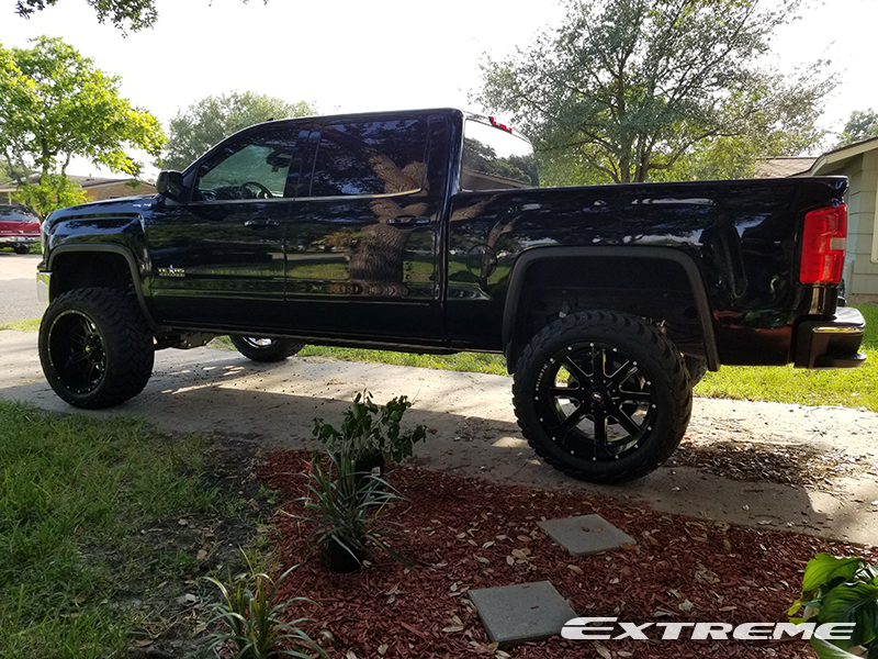 2016 GMC Sierra 1500 22x12 Ballistic Wheels 325/50R22 Amp Tires Rough