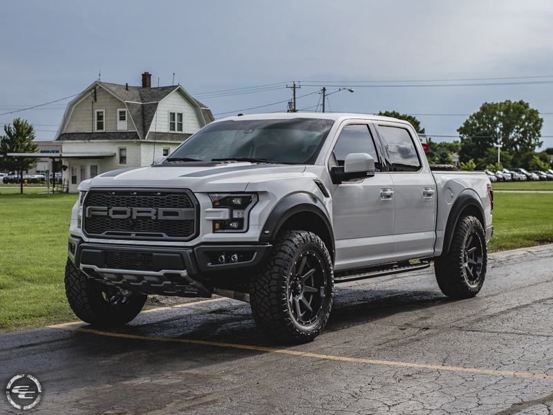2017 Ford F 150 Raptor With Rpg Offroad Leveling Kit Fuel Offroad Rampage D238 22x10  11 Offset 22 By 10 Inch Wide Wheel Nitto Ridge Grappler 37x12 5r22 Tire 