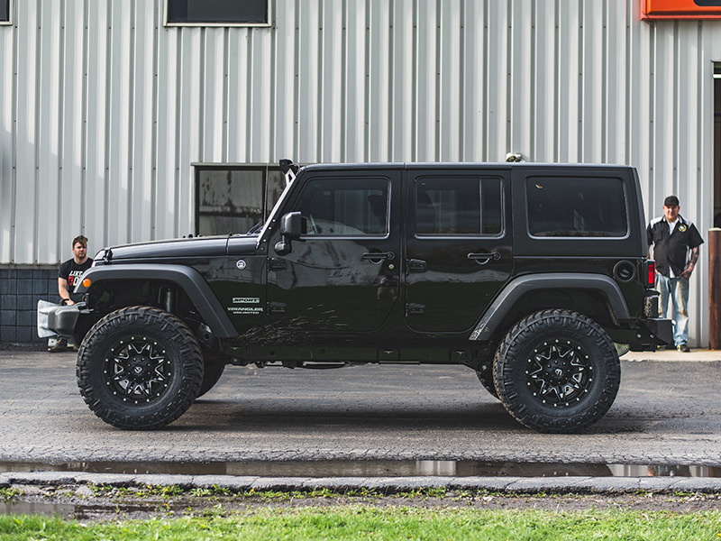 2017 Jeep Wrangler - 17x9 Fuel Offroad Wheels  Nitto Tires