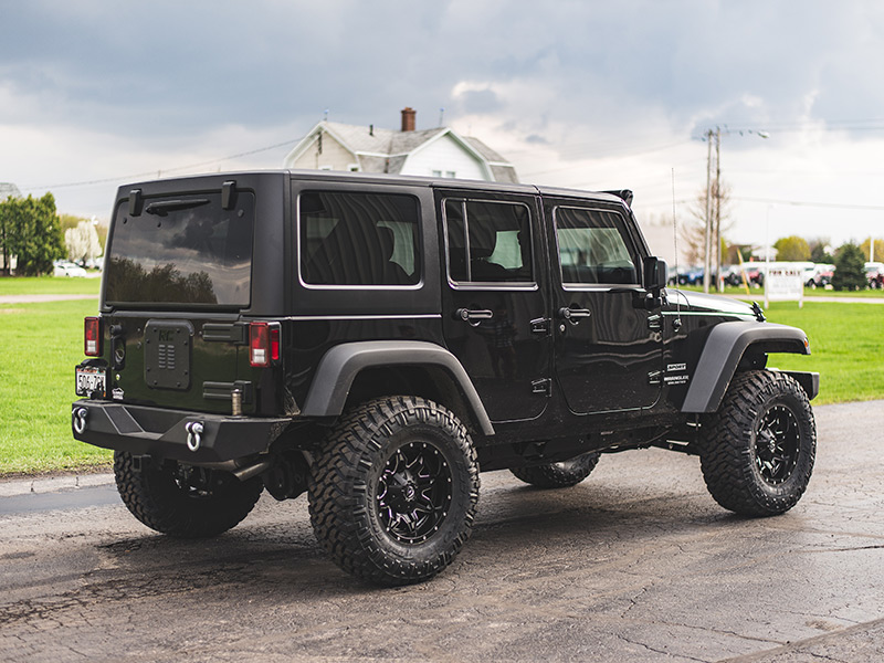 2017 Jeep Wrangler 3 25 Inch Lift Kit 50 Inch Light Bars Fuel Offroad Lethal 17x9  12 Offset Wheel Nitto Trail Grappler Mt 35x12 50r17 Tire 