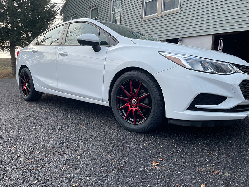 2017 Chevrolet Cruze 17x7.5 Spec1 Wheels 235/50ZR17 Ironman Tires