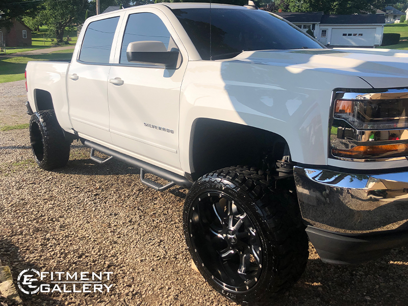 2017 Chevy Silverado Lt Cali Offroad Twisted 22x12 Toyo Open Country Mt 33x12 5 R22 Image1