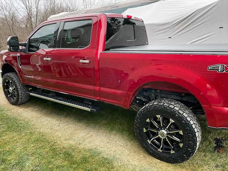 2017 Ford F250 Super Duty 20x9 XD Series Wheels LT35x12.50R20 Toyo Tires