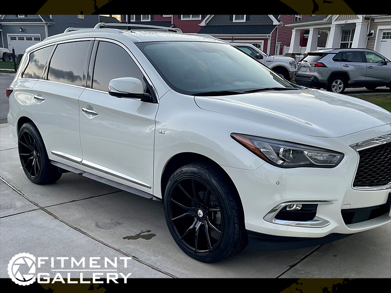 2017 Infiniti QX60 22x10.5 Asanti Black Label Wheels 265/40R22 Toyo Tires