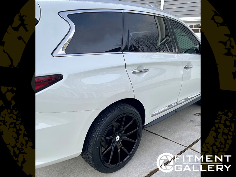 2017 Infiniti QX60 22x10.5 Asanti Black Label Wheels 265/40R22 Toyo Tires