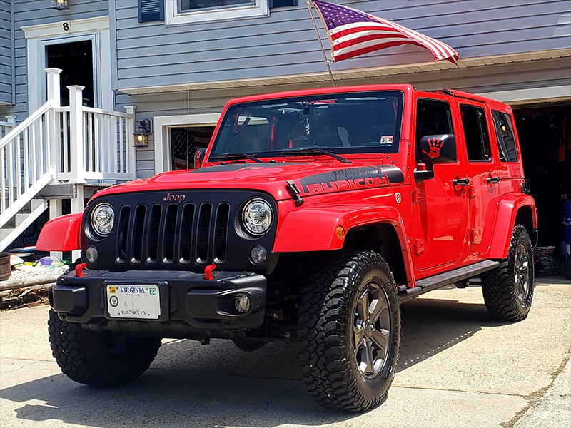2017 Jeep Wrangler - 17x9 RTX Wheels LT315/70R17 BFGoodrich Tires