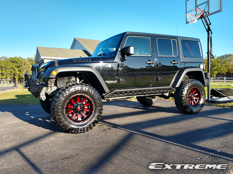 2017 Jeep Wrangler Unlimited Fuel Hardline 18x9  12 Toyo Open Country 