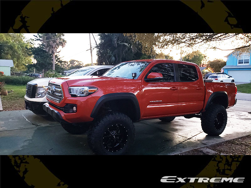 2017 Toyota Tacoma Trd Offroad Moto Metal 18x10  24 Wheels Ironman All Country Mt 35x12.50r18 