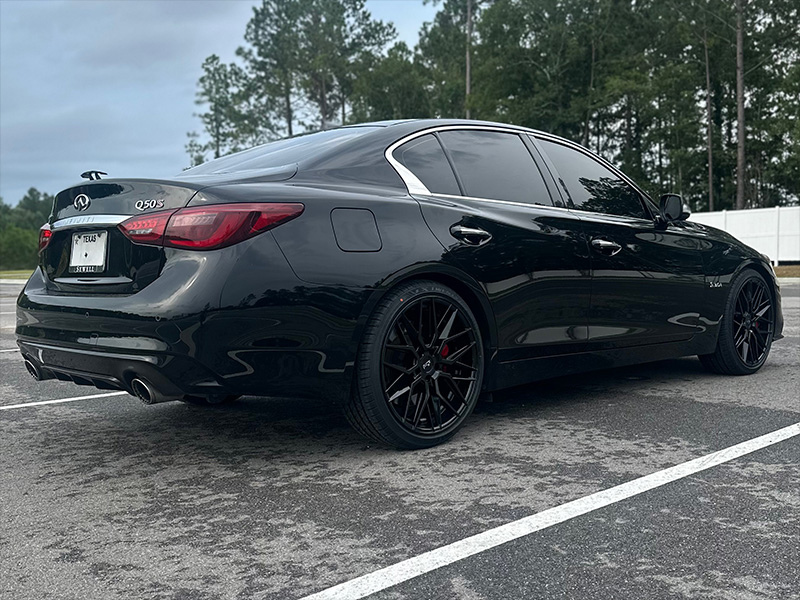 2018 Infiniti Q50 20x9 Niche Wheels 245/35ZR20 Lexani Tires