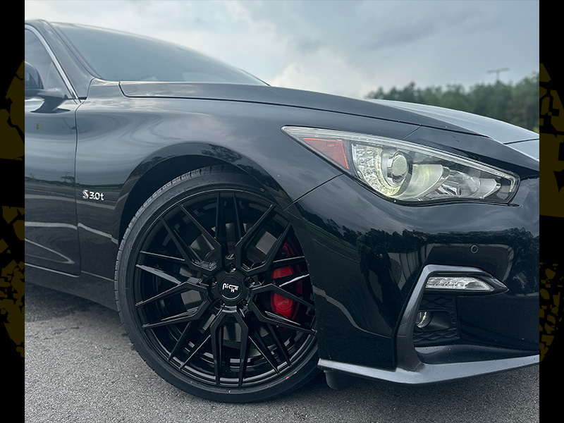 2018 Infiniti Q50 20x9 Niche Wheels 245/35ZR20 Lexani Tires