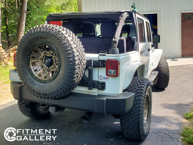 2018 Jeep Wrangler JK 17x9 Fuel Offroad Wheels LT35x12.50R17 Atturo Tires
