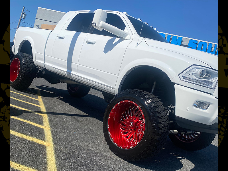 2018 Ram 2500 24x14 TIS Offroad Wheels 40x13.50R24 Fury Tires