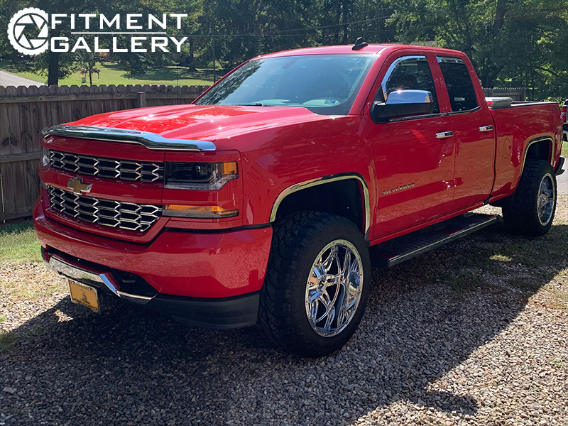 2019 Chevrolet Silverado 1500 20x12 Fuel Offroad Wheels 33x12.5R20