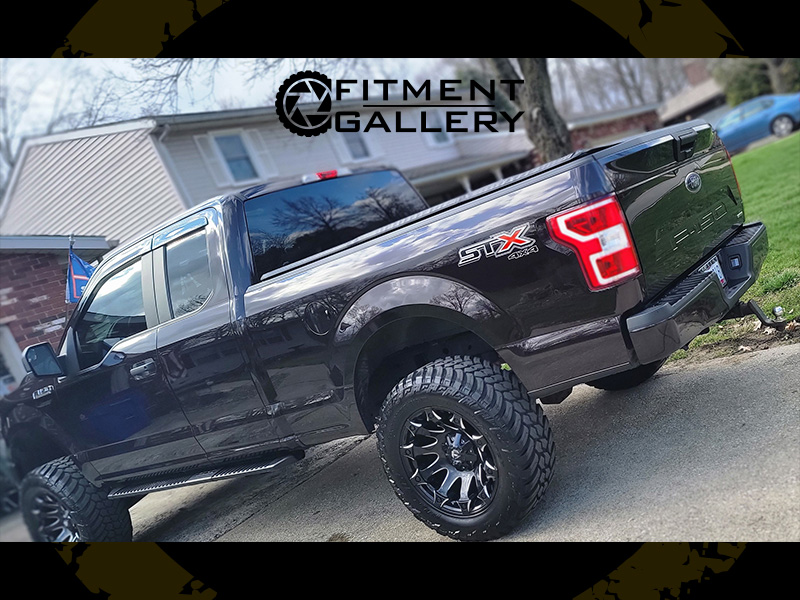 2019 Ford F150 Fuel Battleaxe 20x10 Amp Terrain Attack Mt 35x12 50r20 6in Rough Country Suspension Lift 