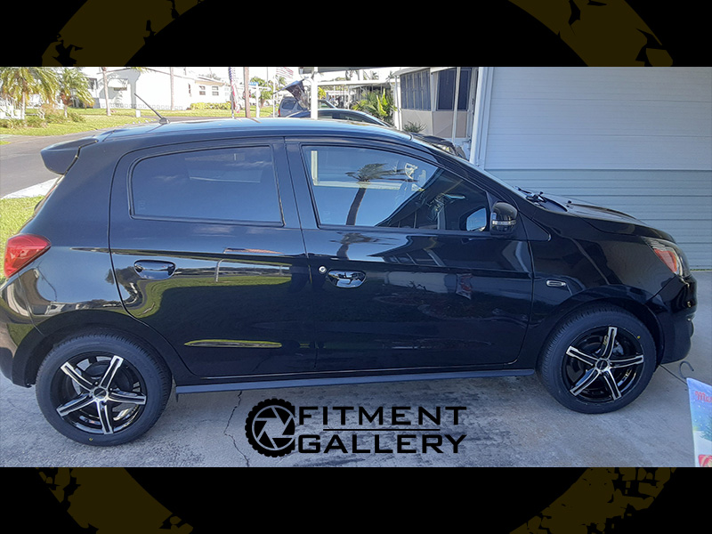 2019 Mitsubishi Mirage - 15x6.5 Vision Wheels